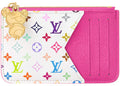 Louis Vuitton x Takashi Murakami Romy Kartenhalter Kawaii Rosa/Weiß Mehrfarbig