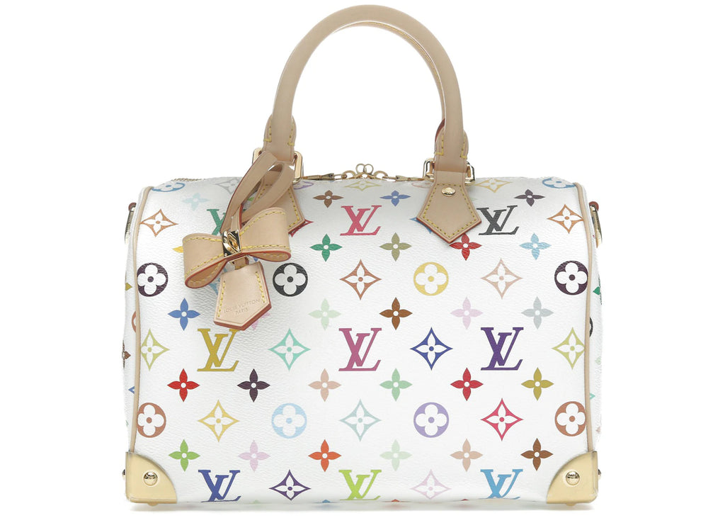Louis Vuitton x Takashi Murakami Speedy Bandouliere 25 Blanc Multicolore