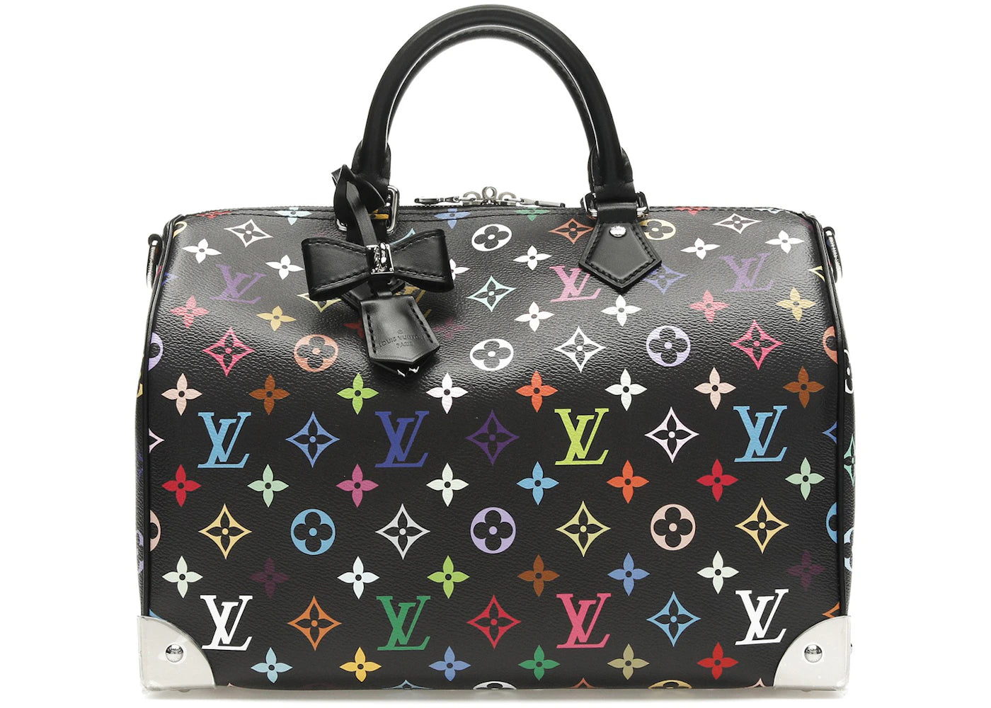 Louis Vuitton x Takashi Murakami Speedy Soft 30 Schwarz Mehrfarbig