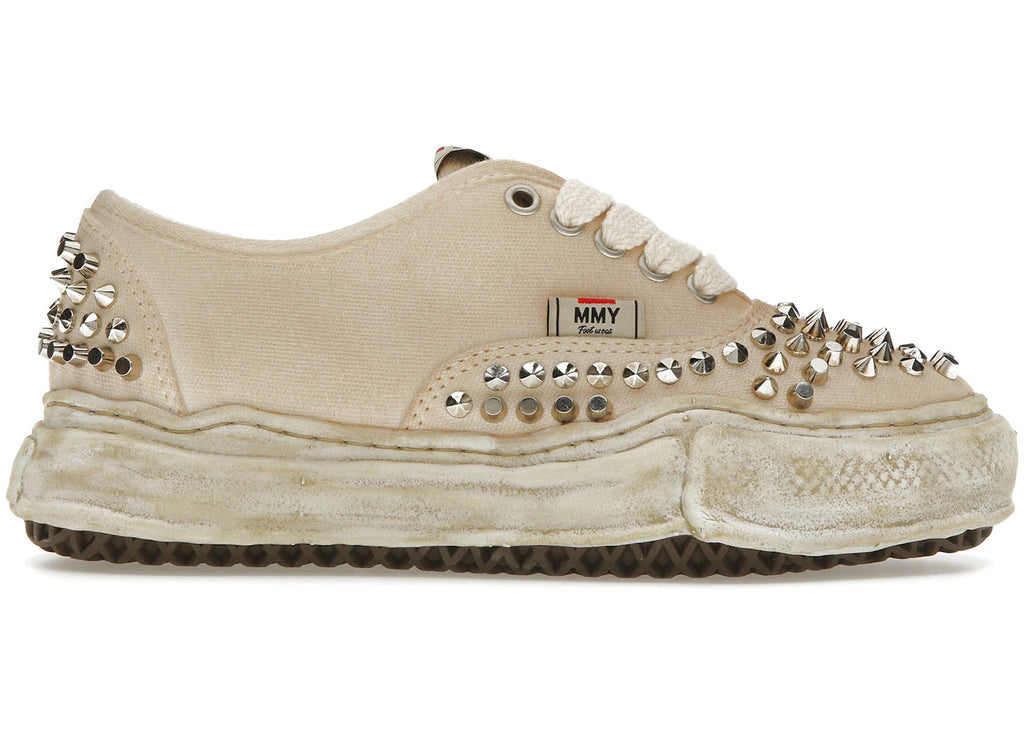 Maison Mihara Yasuhiro Baker OG Sole Studded Canvas Low Weiß