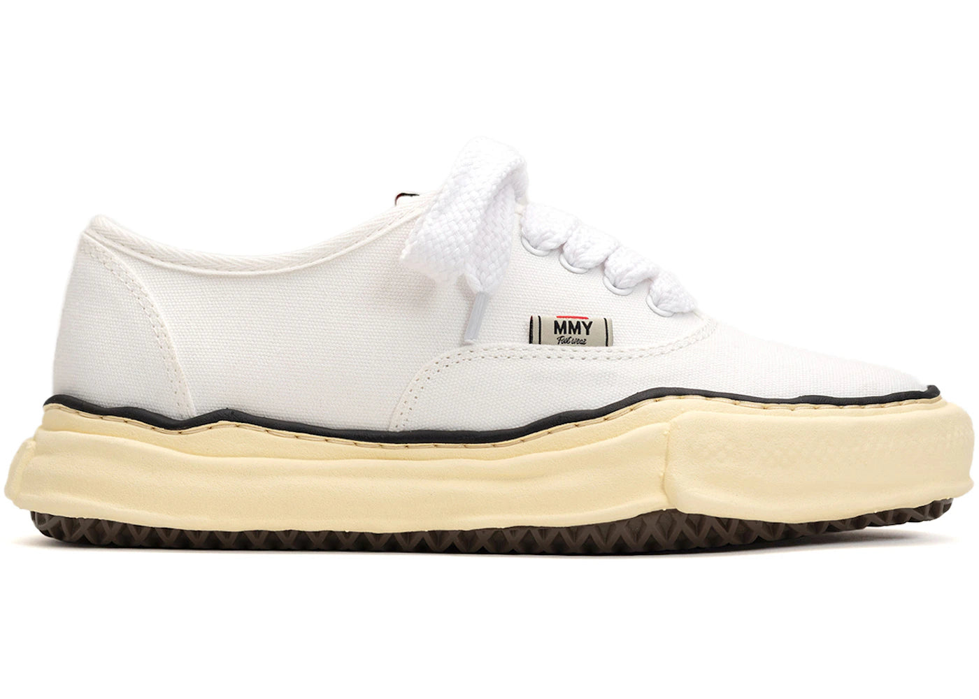 Maison Mihara Yasuhiro Baker Vintage-Like OG Sole Canvas Low Blanc