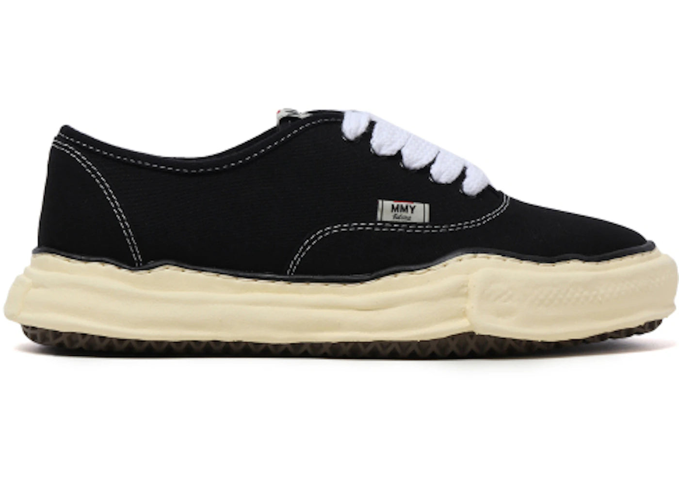 Maison Mihara Yasuhiro Baker Vintage OG Sole Toile Bas Noir Blanc