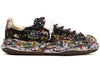 Maison Mihara Yasuhiro Blakey OG Sole Canvas Low Sputtering Paint Schwarz Weiß