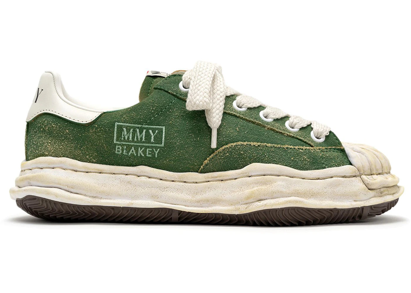 Maison Mihara Yasuhiro Blakey OG Sole Vintage Suede Low Vert