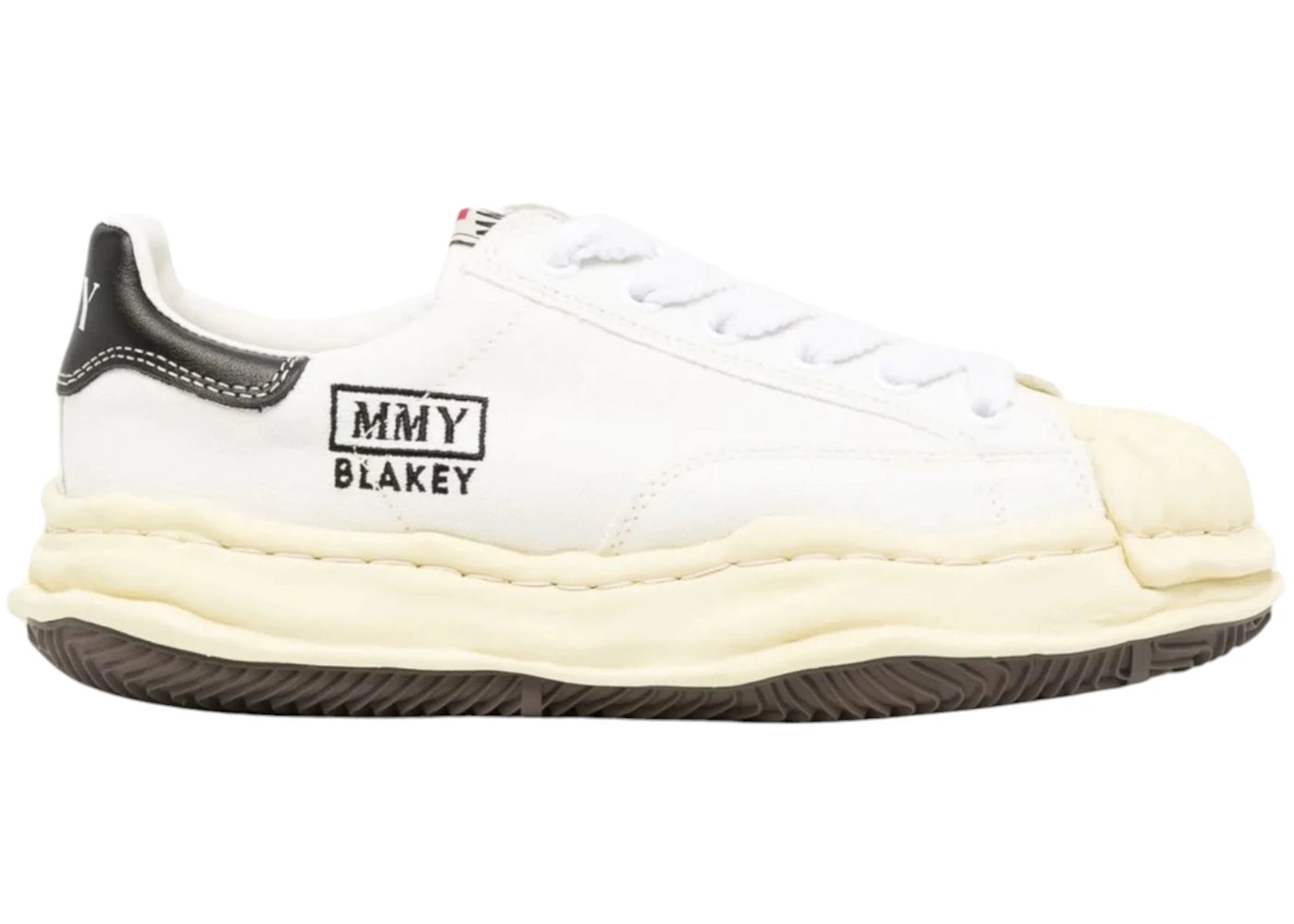 Maison Mihara Yasuhiro Blakey Vintage Sole Canvas Low Blanc