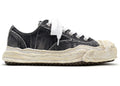 Maison Mihara Yasuhiro Hank OG Sole Bleach-Wash Denim Canvas Low Black White