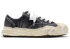 Maison Mihara Yasuhiro Hank OG Sole Bleach-Wash Denim Canvas Low Black White