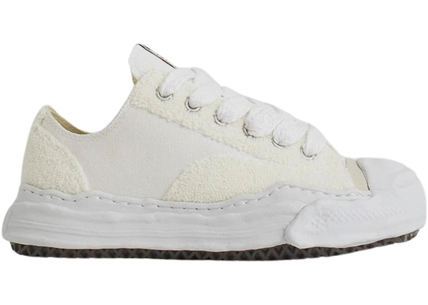 Maison Mihara Yasuhiro Hank OG Sole Chenille Bas Blanc