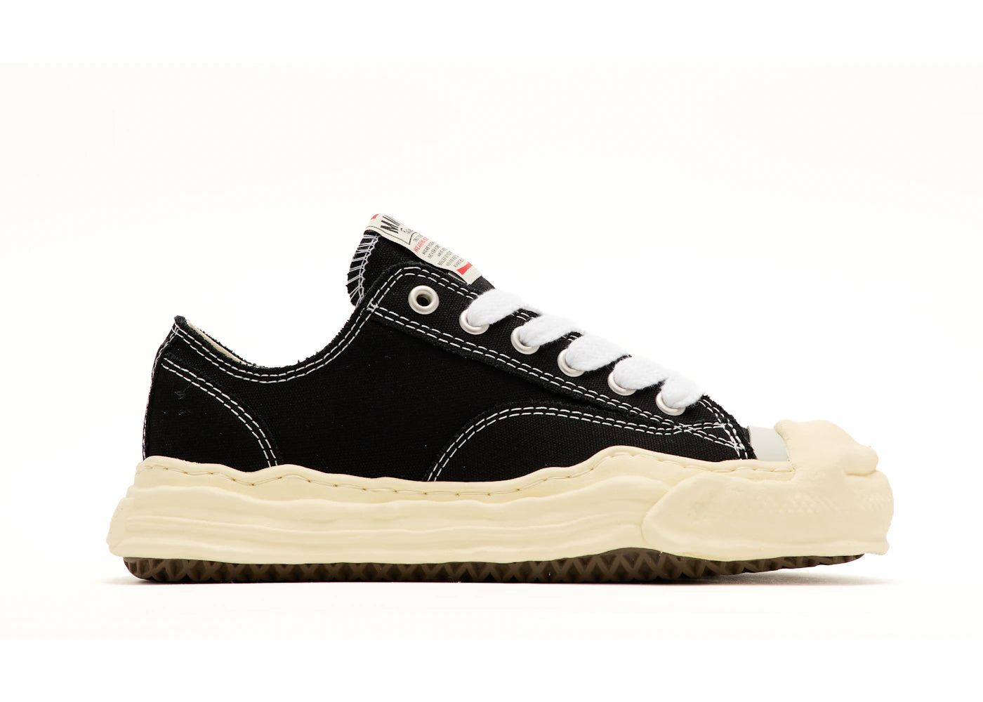 Maison Mihara Yasuhiro Hank Vintage Sole Canvas Low Schwarz