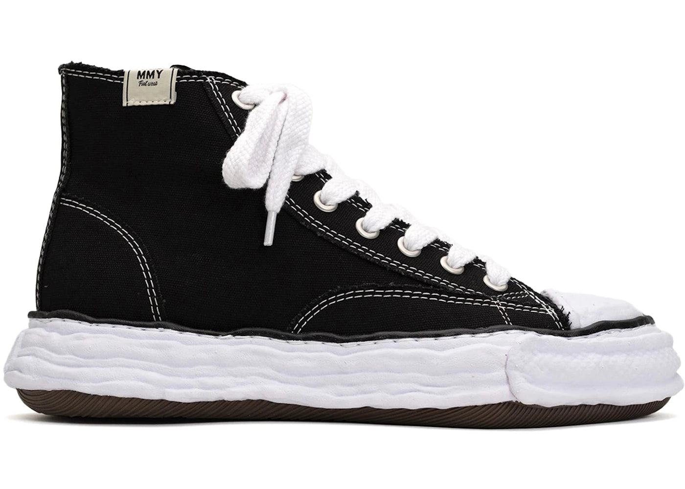 Maison Mihara Yasuhiro Peterson 23 OG Sole Canvas High Schwarz Weiß