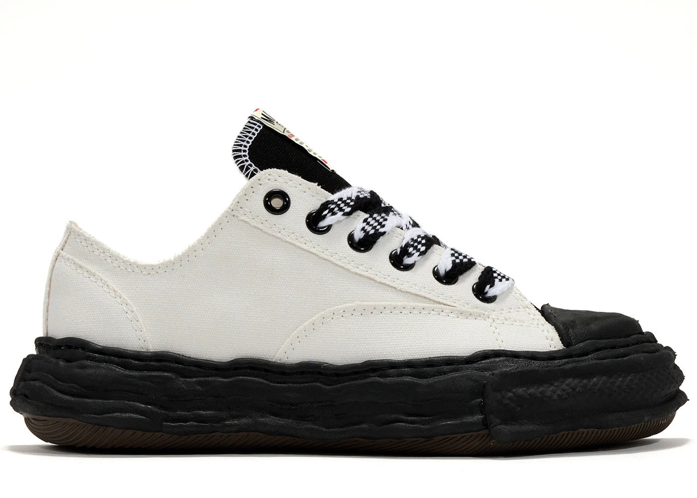 Maison Mihara Yasuhiro Peterson 23 OG Sole Canvas Low Blanc Noir