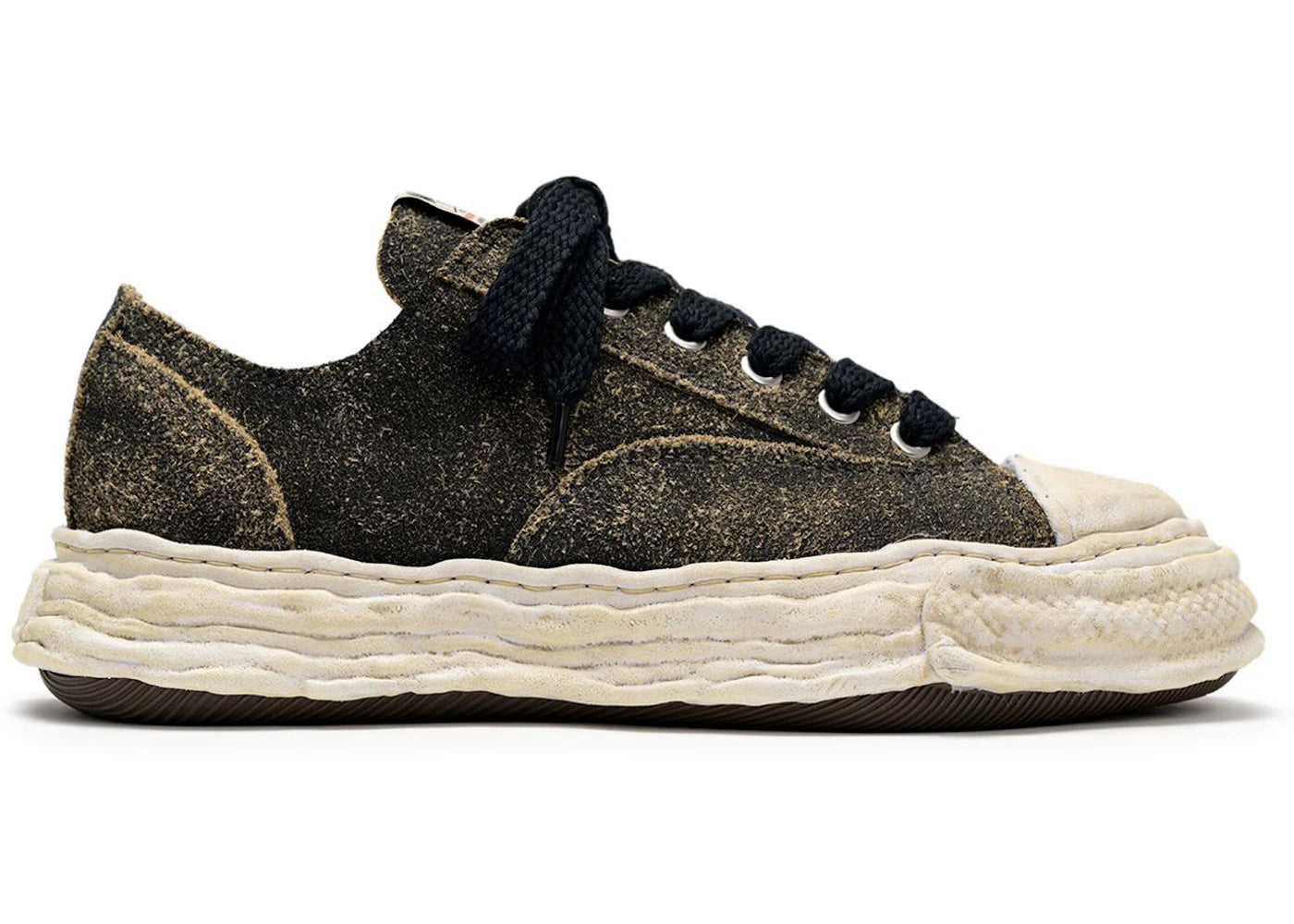 Maison Mihara Yasuhiro Peterson 23 OG Sole Vintage Suede Low Noir Blanc