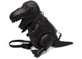Maison Mihara Yasuhiro T-Rex Leder-Schultertasche Schwarz/Weiß