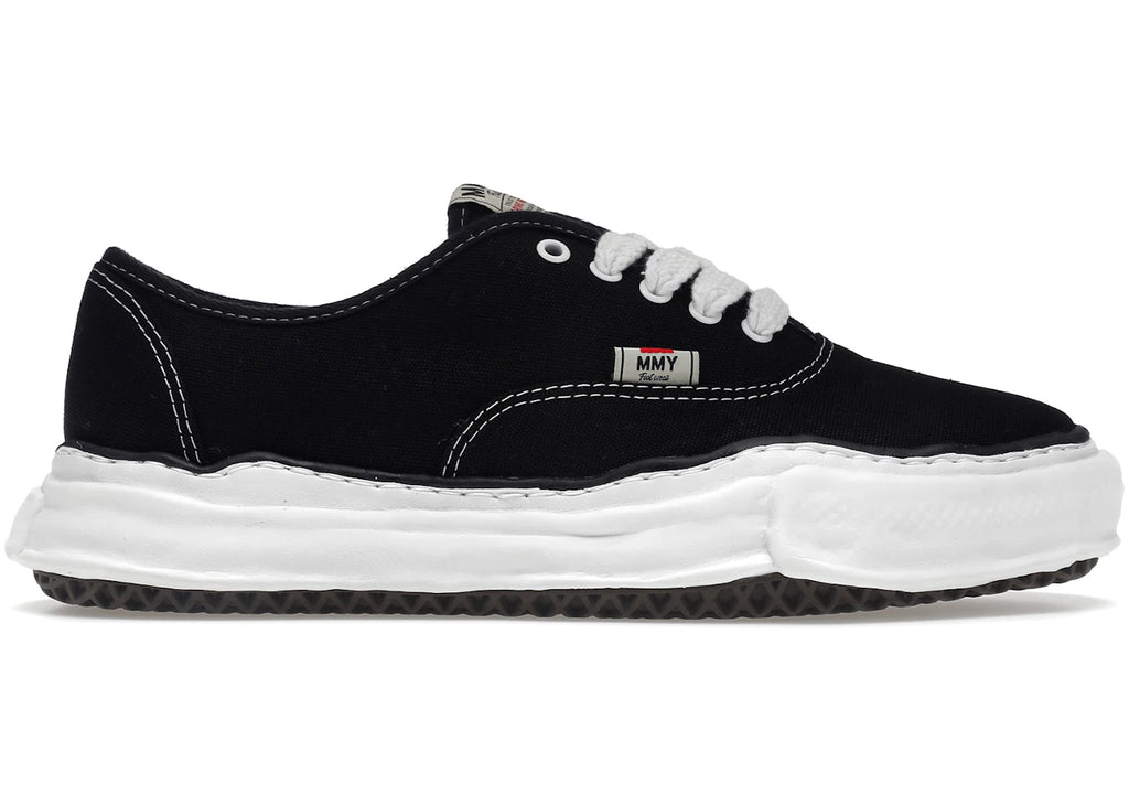 Maison Mihara Yasuhiro Baker OG Sole Canvas Low Schwarz