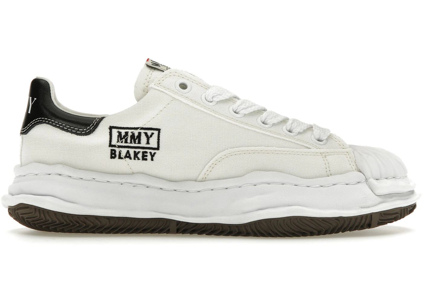 Maison Mihara Yasuhiro Blakey OG Sole Canvas Low Weiß Schwarz