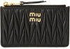 Miu Miu Matelasse Card Holder Black