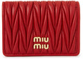 Miu Miu Matelasse Kartenetui Rot