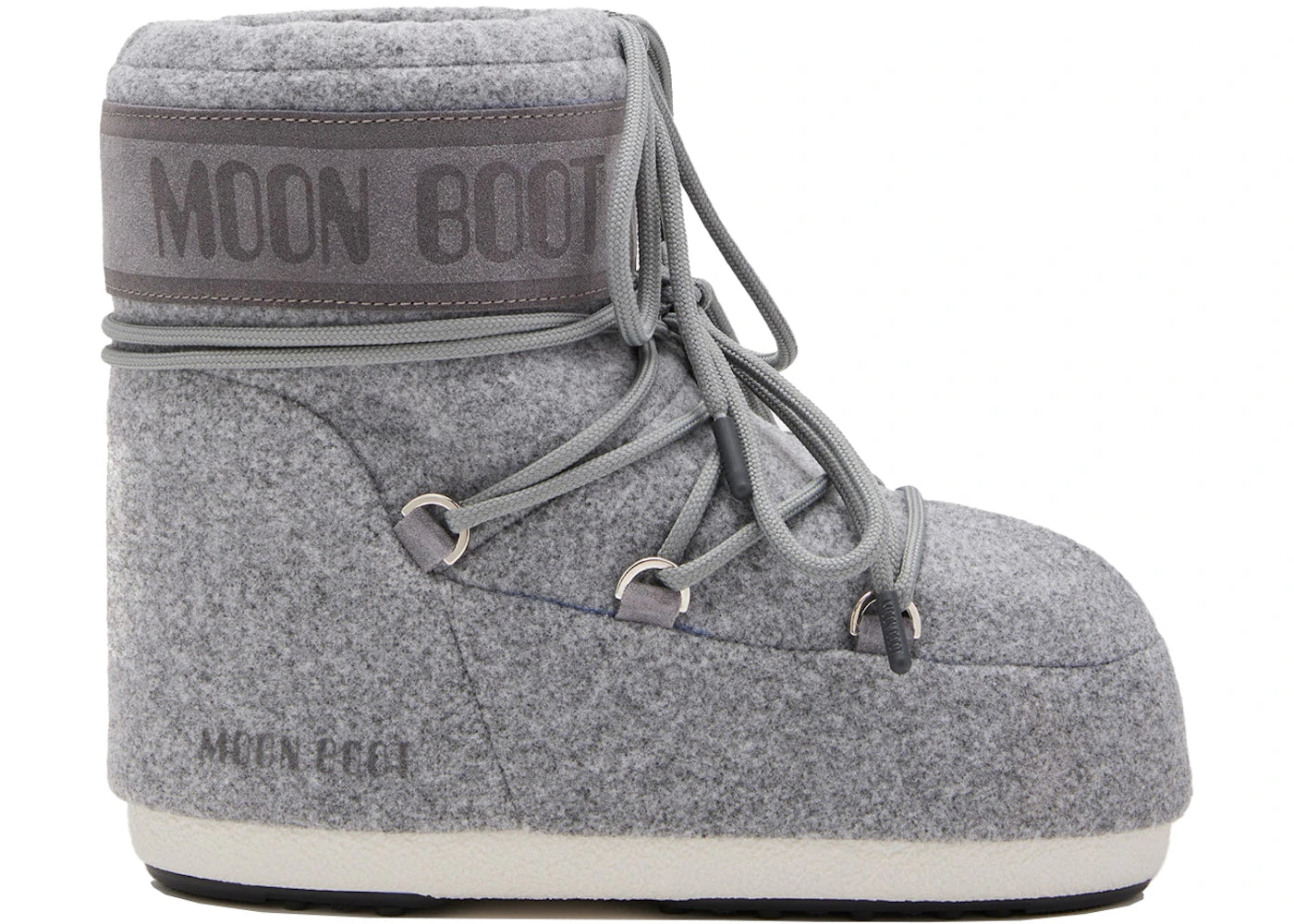 Moon Boot Icon Felt Low Boot Grey
