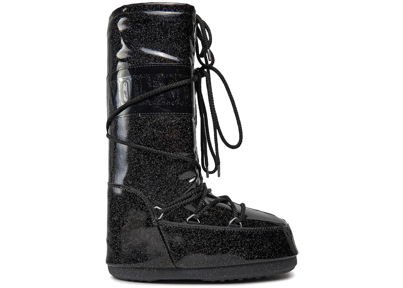 Moon Boot Icon Glitter Boot Black