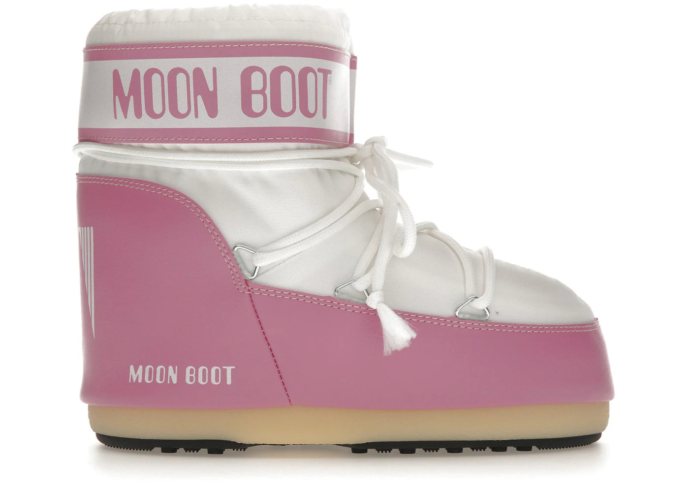 Moon Boot Icon Nylon Low Boot Pink White