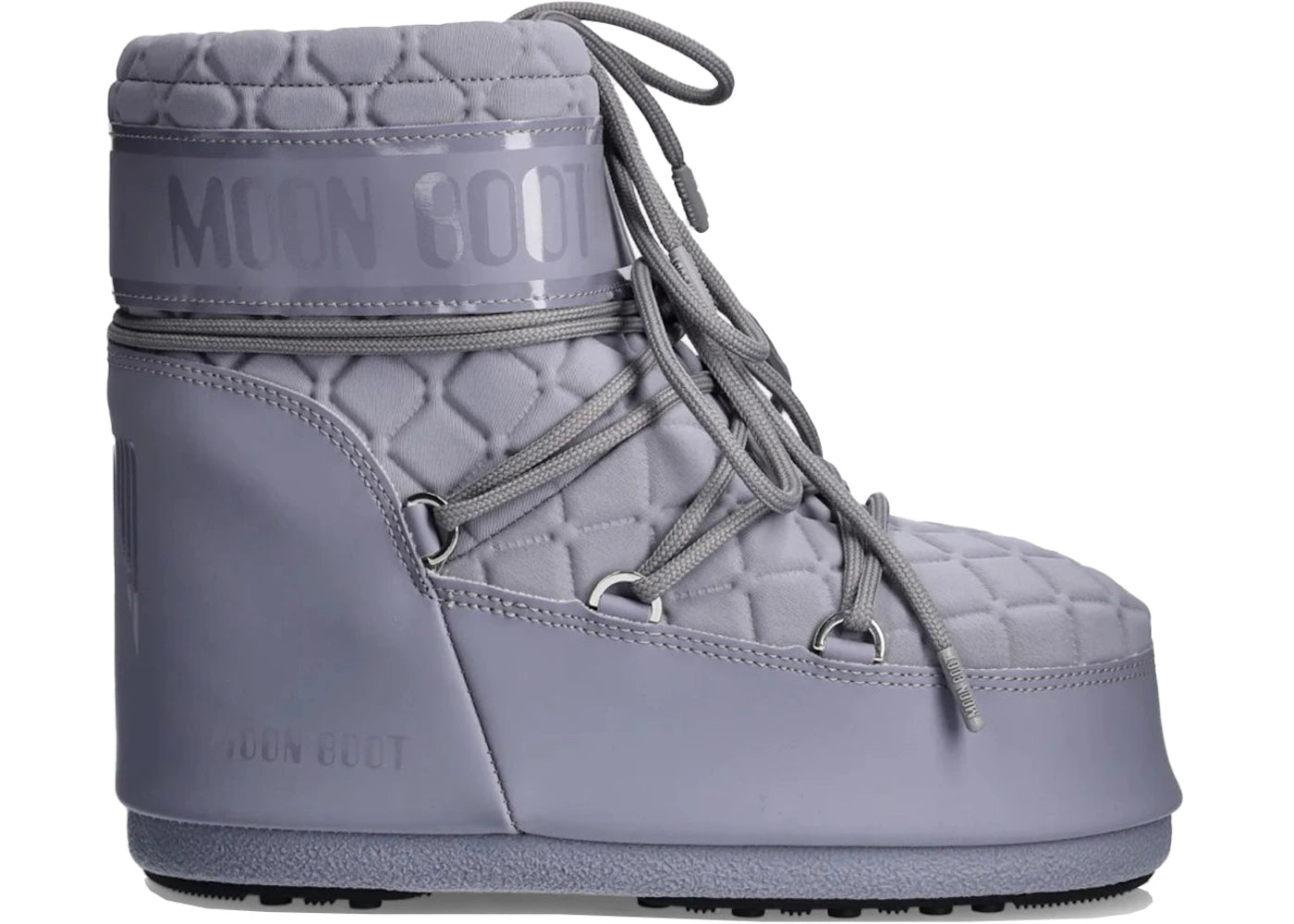 Moon Boot Icon Quilt Low Boot Grey