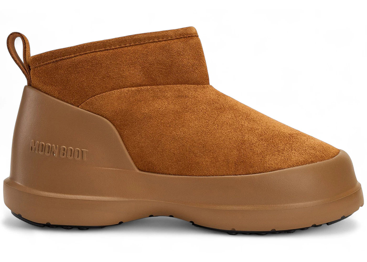 Moon Boot Luna Low Bottine Daim Cognac