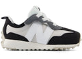 New Balance 327 Hook and Loop Gris Matière Blanc Noir