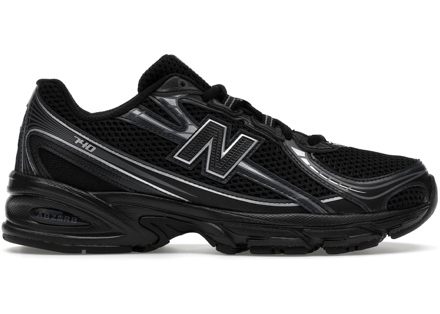 New Balance 740 Noir Argent Métallique