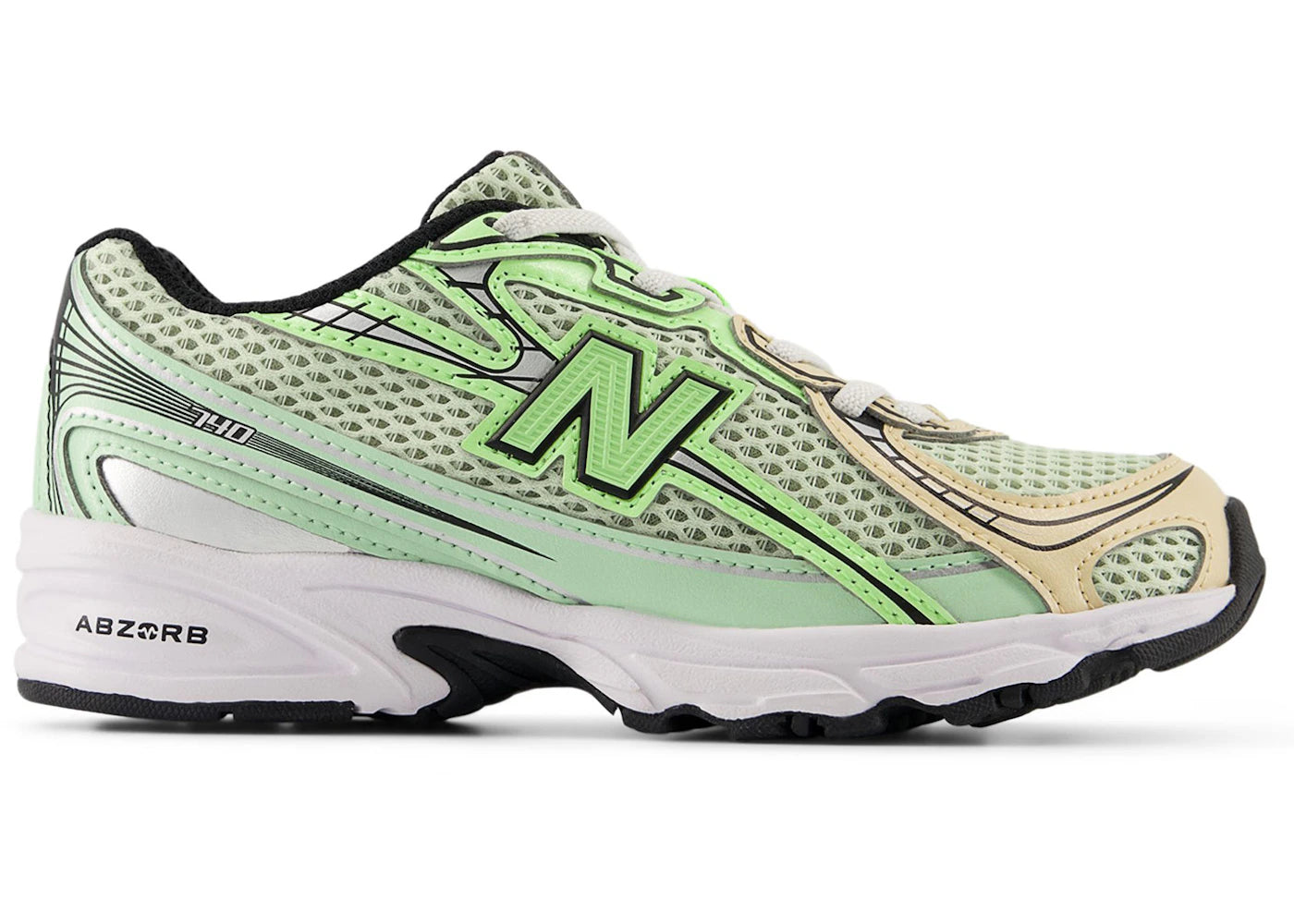 New Balance 740 Bungee Lace Mint Flash Ash Wood Lab Green