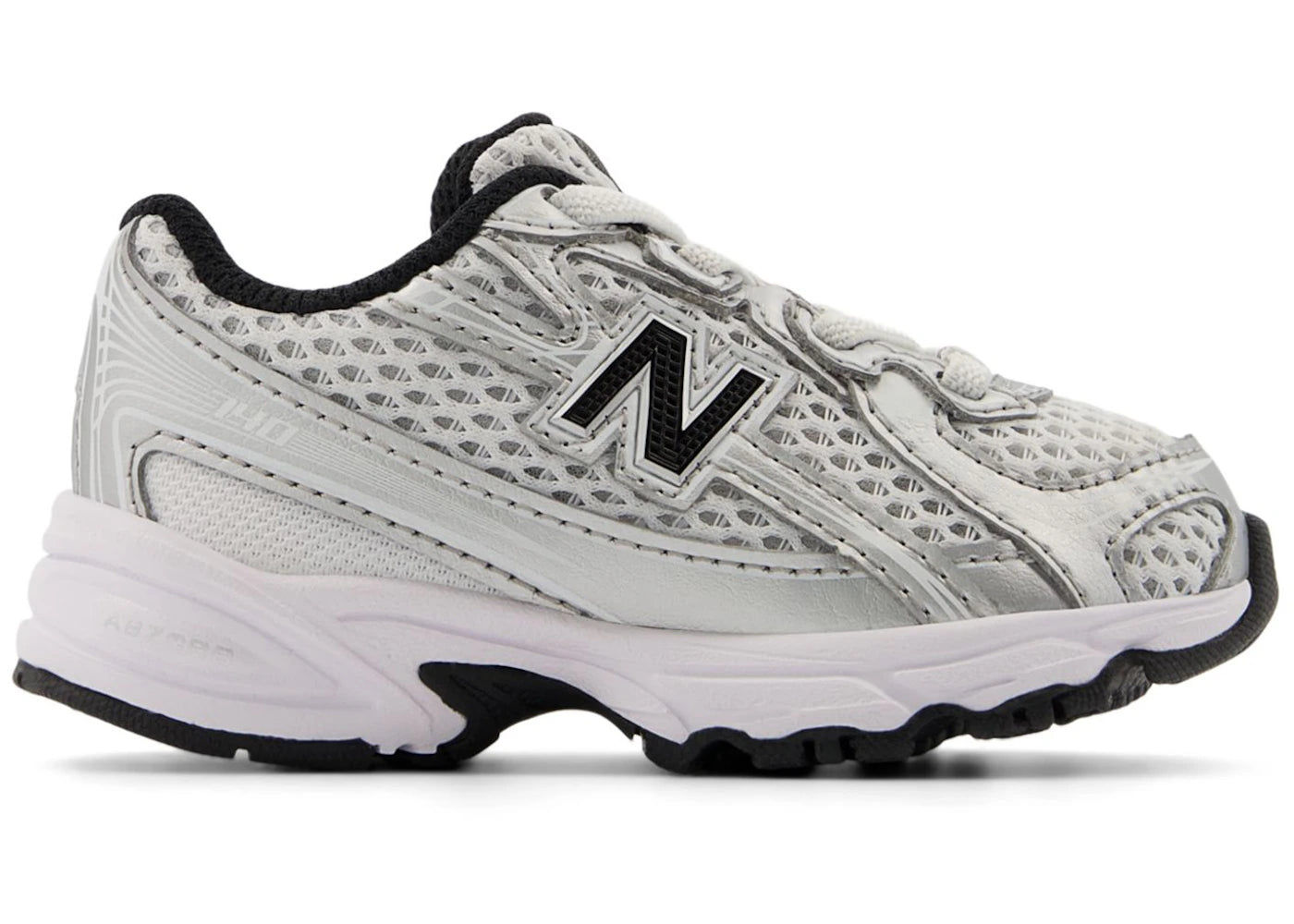New Balance 740 Bungee Lace Silber Metallic Schwarz