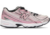 New Balance 740 à Lacets Élastiques Bordeaux Lavé Rose Taffetas