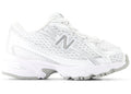 New Balance 740 à lacets élastiques blanc et argent métallisé