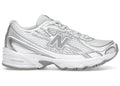 New Balance 740 à lacets élastiques blanc et argent métallisé