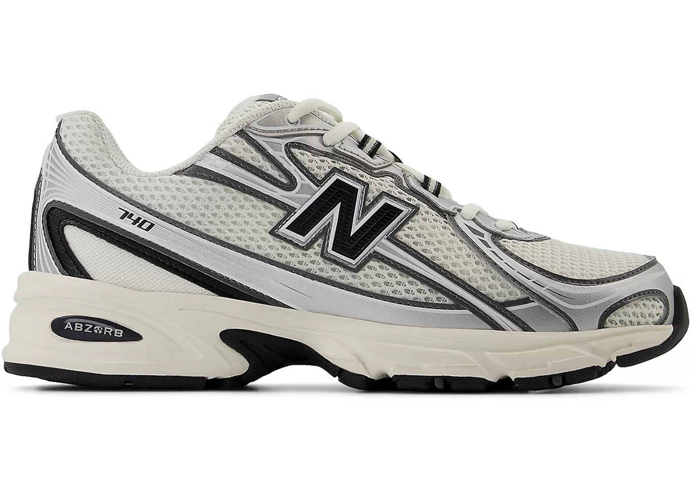New Balance 740 Sel de Mer Noir Argent Métallisé