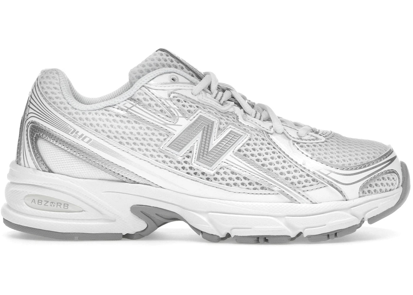 New Balance 740 Blanc Argent Métallisé