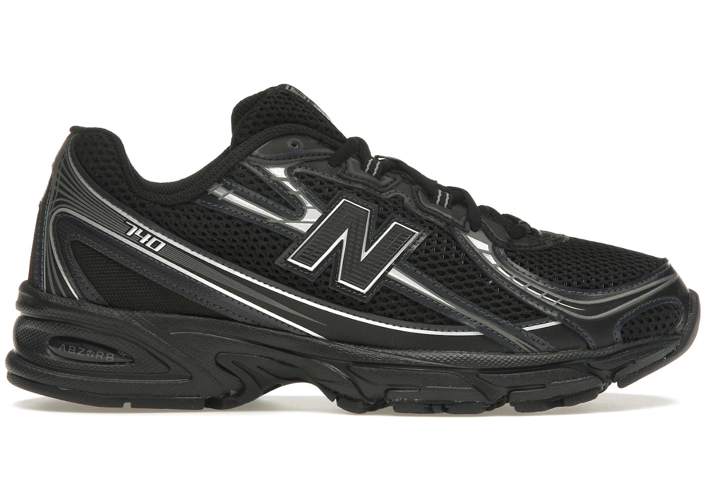 New Balance 740v2 Black Grey Silver