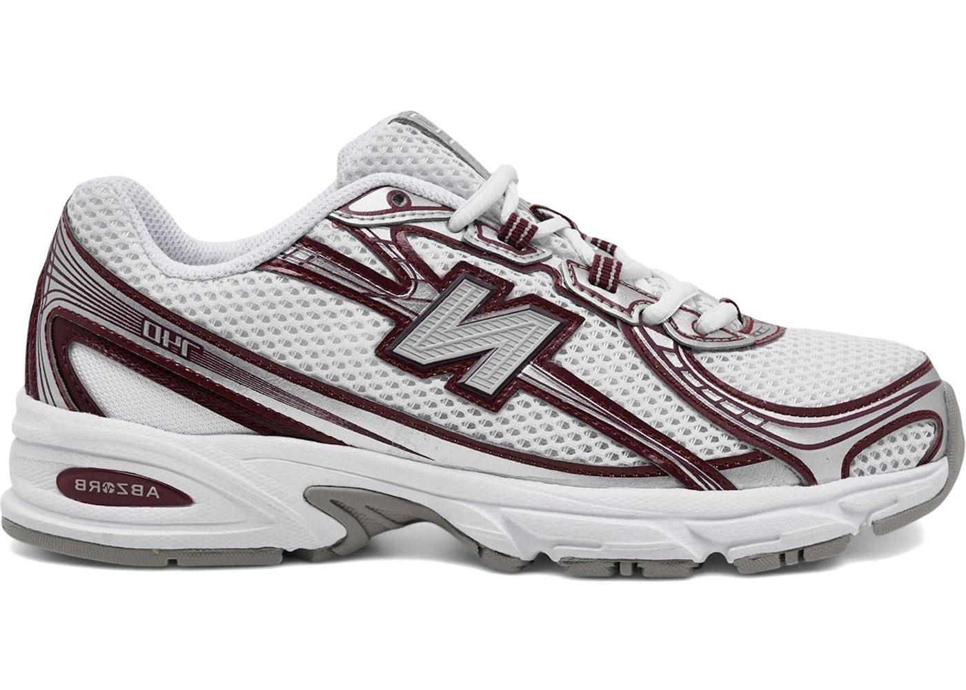New Balance 740v2 Blanc Bordeaux Argent