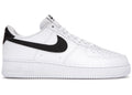 Nike Air Force 1 Low '07 Weiß Schwarz Genarbtes Leder