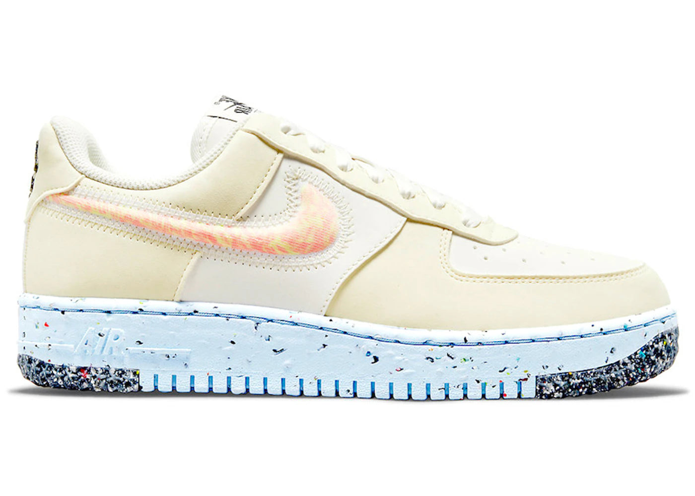 Nike Air Force 1 Low Crater Sail Total Orange Ice Blue