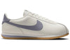 Nike Cortez Cuir Voile Gomme Jaune Ciment Gris