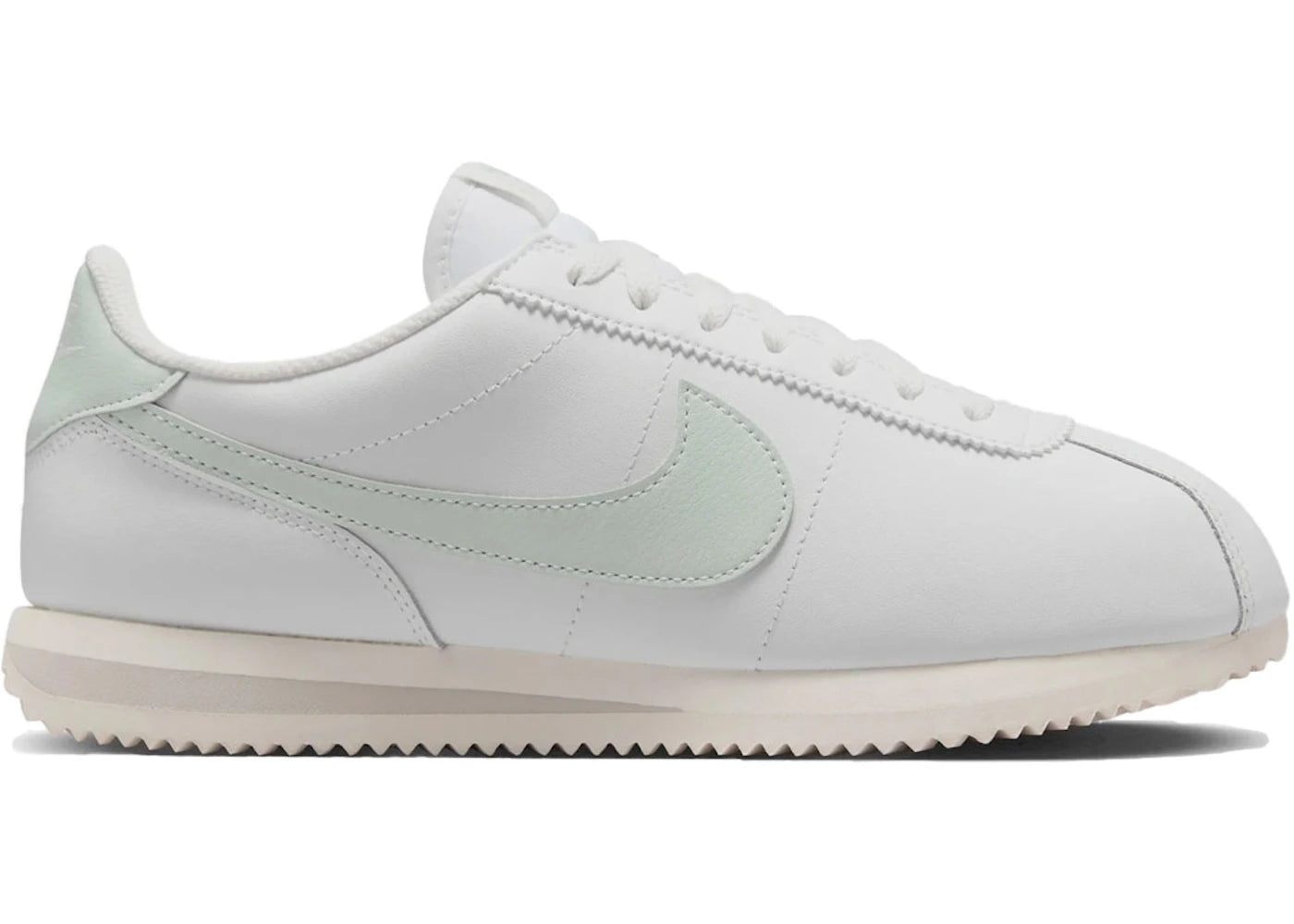 Nike Cortez Leder Summit Weiß Hellsilber
