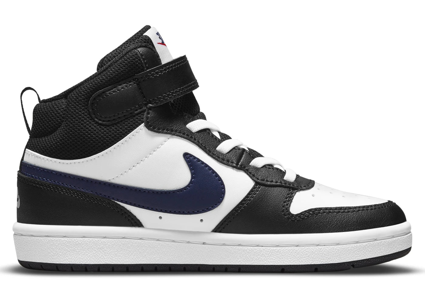 Nike Court Borough Mid 2 Blanc Noir Rouge Université