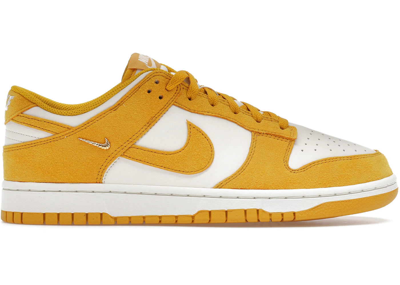 Nike Dunk Low Dark Sulfur Gold Mini Swoosh