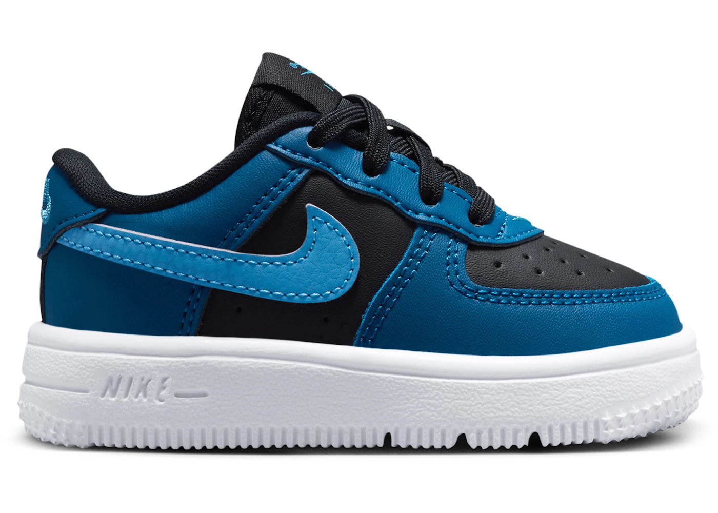 Nike Force 1 Low Noir Bleu Court