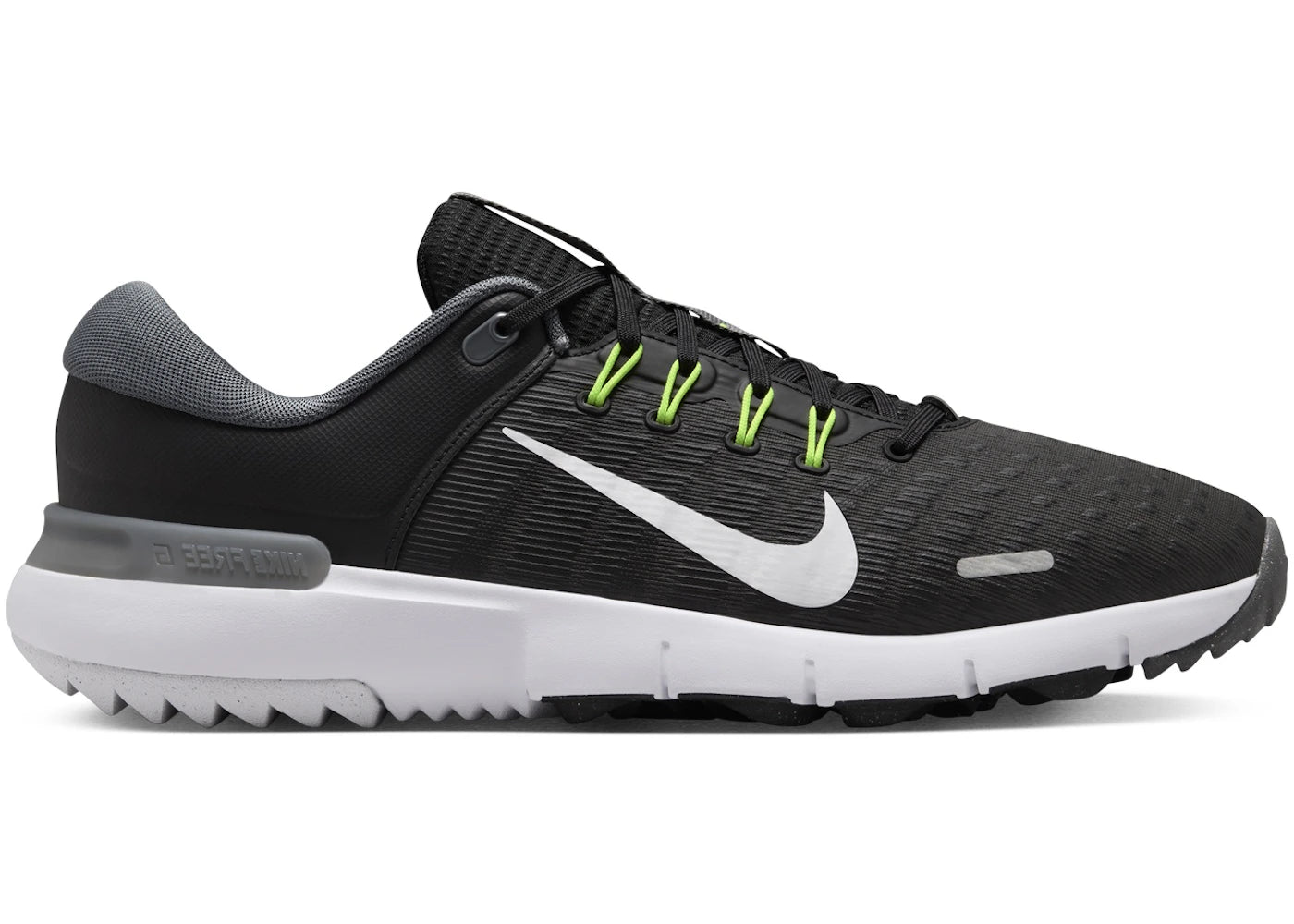 Nike Free Golf Next Nature Noir Gris Fer Volt Blanc