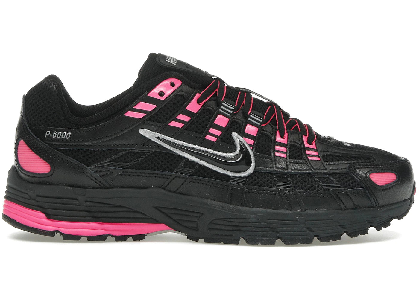 Nike P-6000 Pink Blast Metallic Silver Black