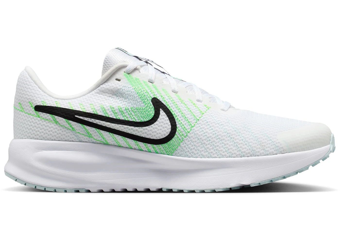 Nike Run Defy Blanc Vert Frappant Noir