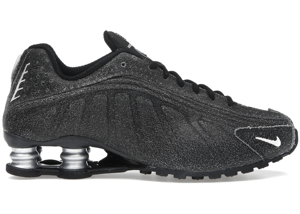 Nike Shox R4 Black Distressed Leather