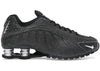 Nike Shox R4 Black Distressed Leather