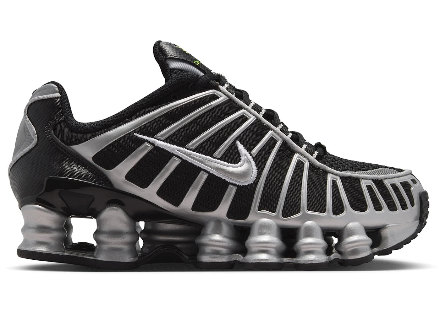 Nike Shox TL Black Volt Metallic Silver